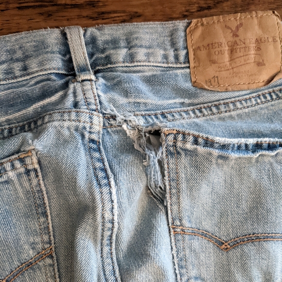 American Eagle Outfitters low rise straight leg jeans Size 26/28 - Picture 5 of 10
